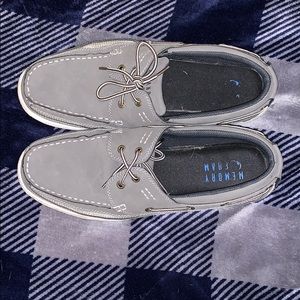 Grey boating shoes
